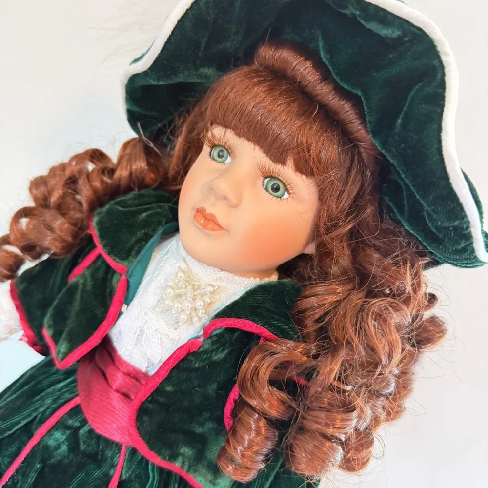 Collector Choice VTG Porcelain Doll Bisque Limited Edition Stand Collectible - Picture 4 of 15